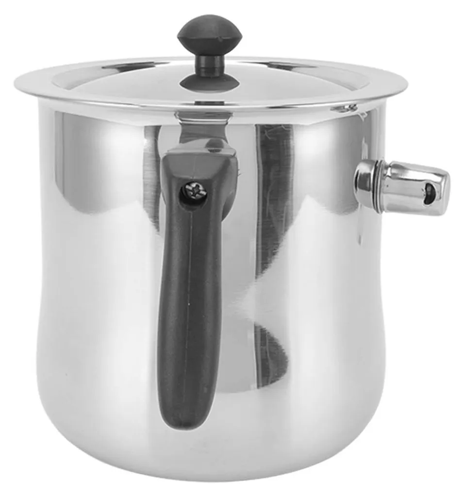 Fondoir à cire d'abeille 1,5 L inox résistant pour création de bougies