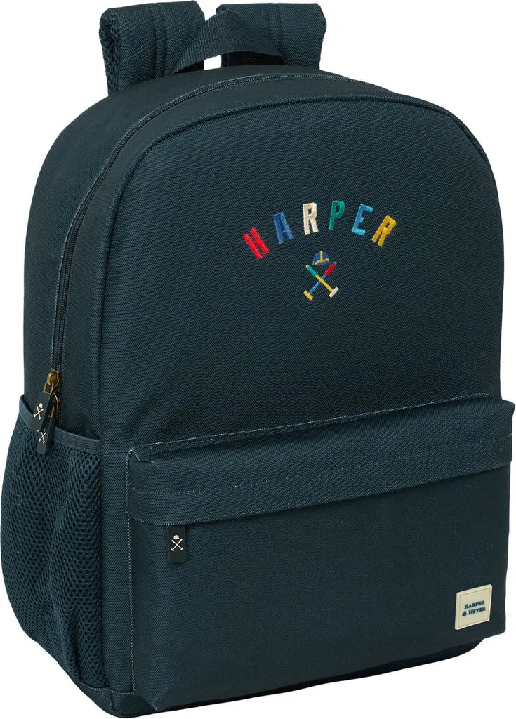 Harper & Neyer Zaino Scuola Blu Navy 32x43x14 cm - Qualità Garantita