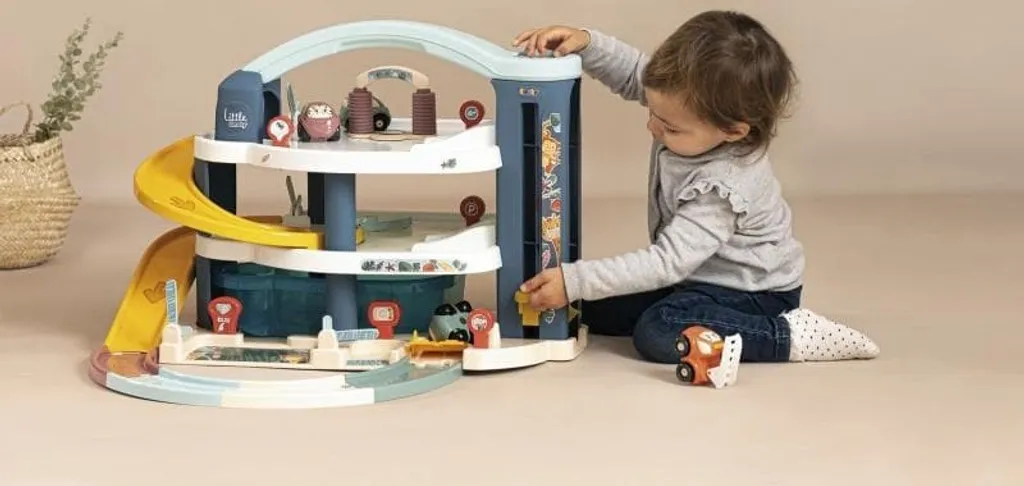 Smoby Petit Smoby Maxi Garage 140203 : Premier circuit auto complet - 12