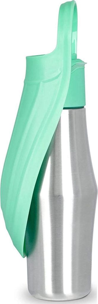 Wasserflasche, tragbarer Spender für Hundezubehör – Edelstahl-Haustier-Reisebecher, faltbarer Outdoor-Napf