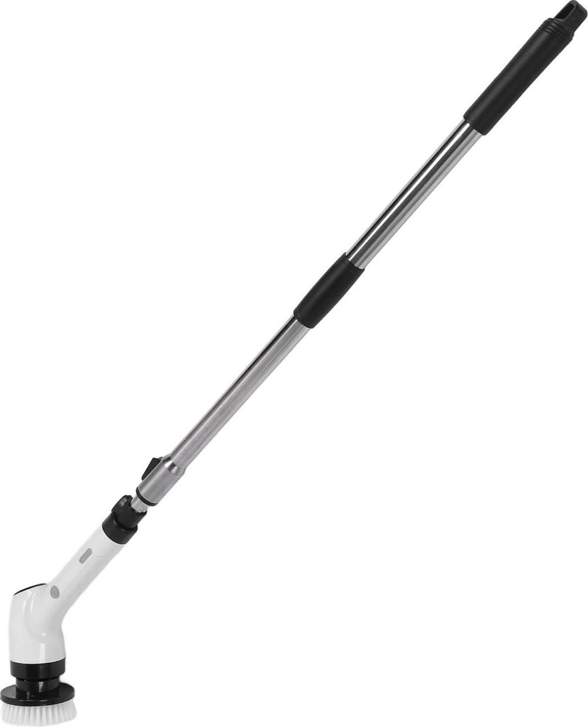 8 in 1 Elektrische Reinigungsbürste Handheld Long Handle 25W Charging Cordless Shower Scrubber for Tub Tile Floor Car Black