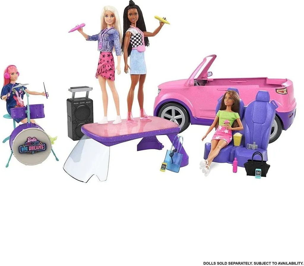 Voiture Barbie Dreamhouse Adventures : Le SUV Idéal pour Toutes les Poupées