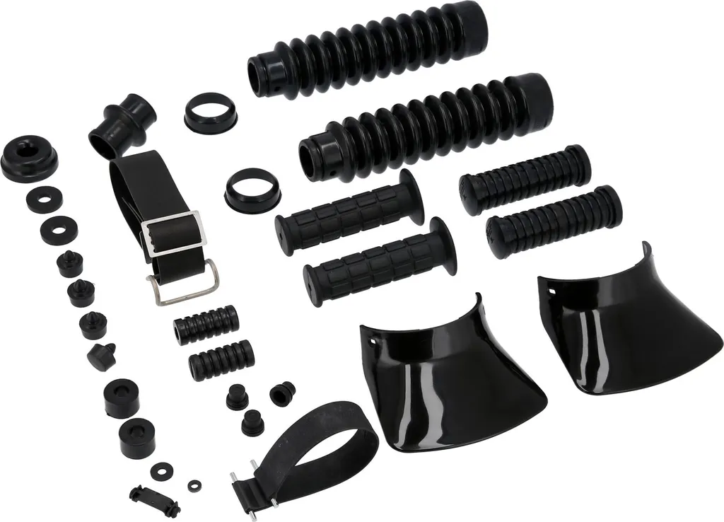 Remplacez vos caoutchoucs usés Simson S51 S70 - Kit complet noir