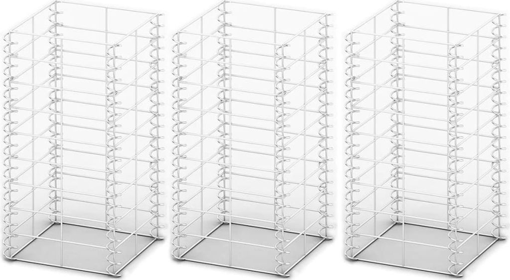 vidaXL Set di gabbioni 3 pezzi in filo zincato 25×25×50 cm Immagine del prodotto 