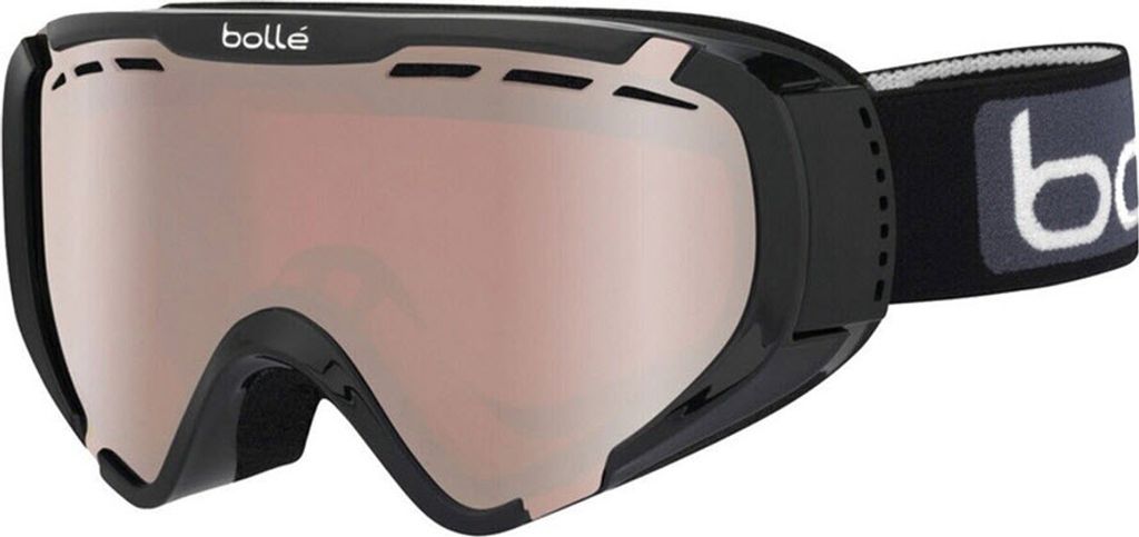 BOLLE Kinder/Jugend Skibrille EXPLORER OTG black shiny verm.Gun