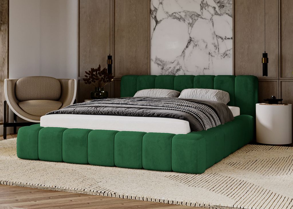Čalouněná postel 160x200 cm Bolonia – postel s úložným Obrázek produktu 