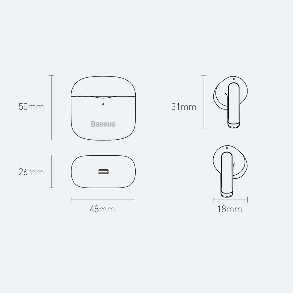 Écouteurs TWS Baseus E3 Noir : Fini les Problèmes de Batterie et de Fil - 21
