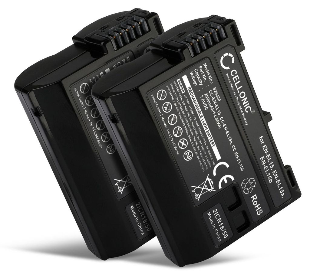 CELLONIC 2x Batterie pour Appareil photo Compatible avec Image du produit 