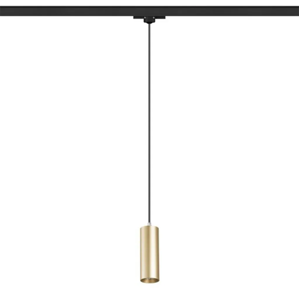 Suspension Rail Triphasé LED 12W Or - Solution Éclairage Ciblée 3000K 38°
