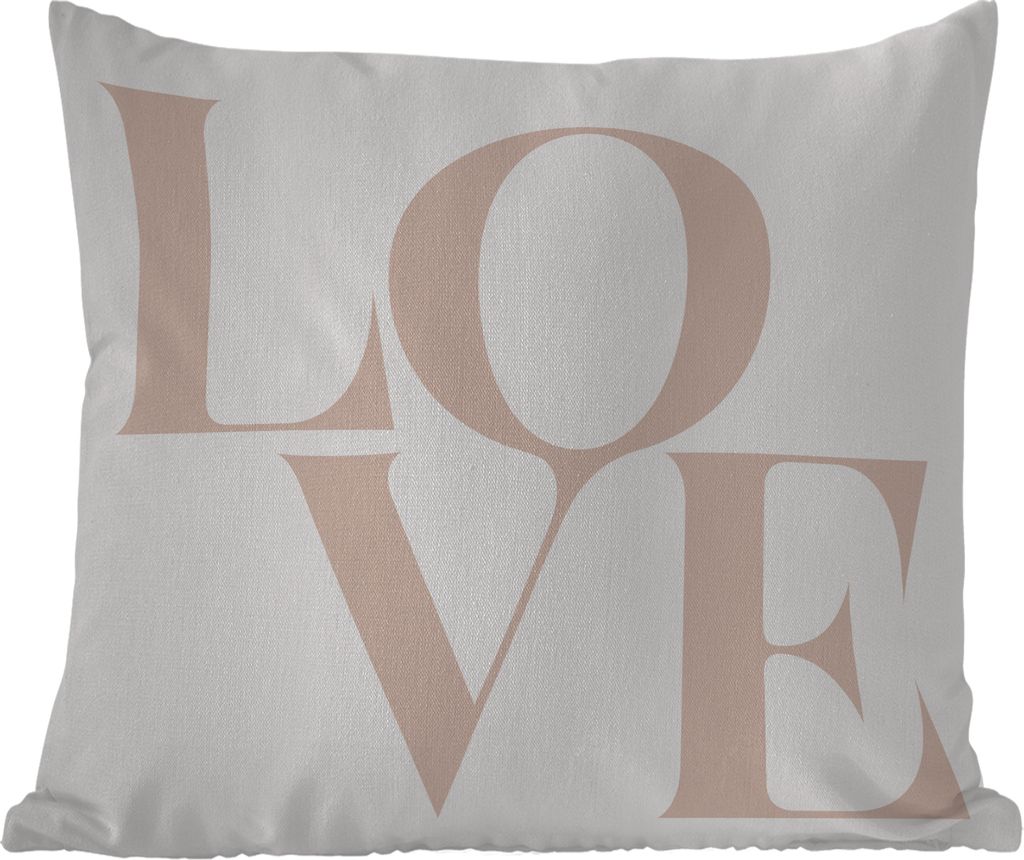 MuchoWow Outdoor Kissen - Text - Zitate - Liebe - 40x40 cm - Wetterfest - Lounge Kissen - Kopfkissen - Interieur - Polster mit Bild