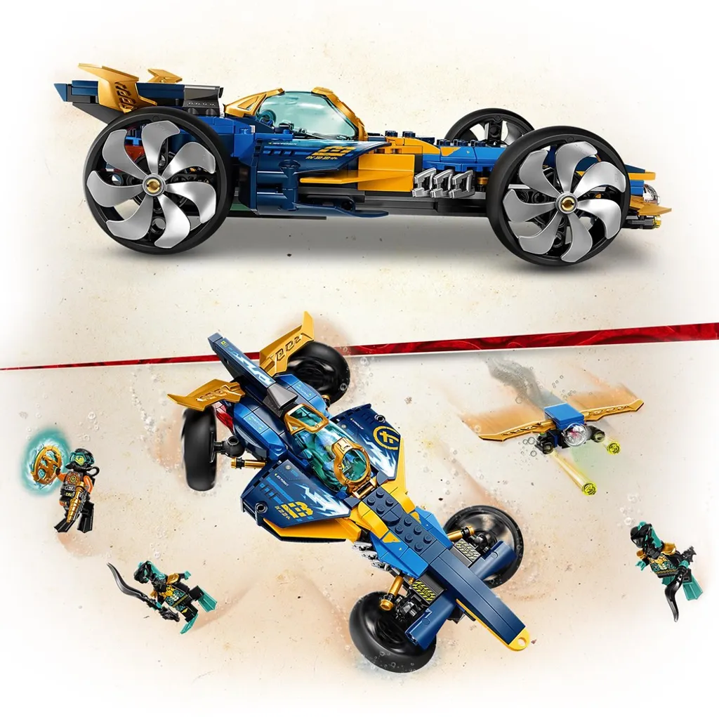Speeder Sous-Marin Ninja 71752 LEGO avec 4 Figurines et Drone - 32