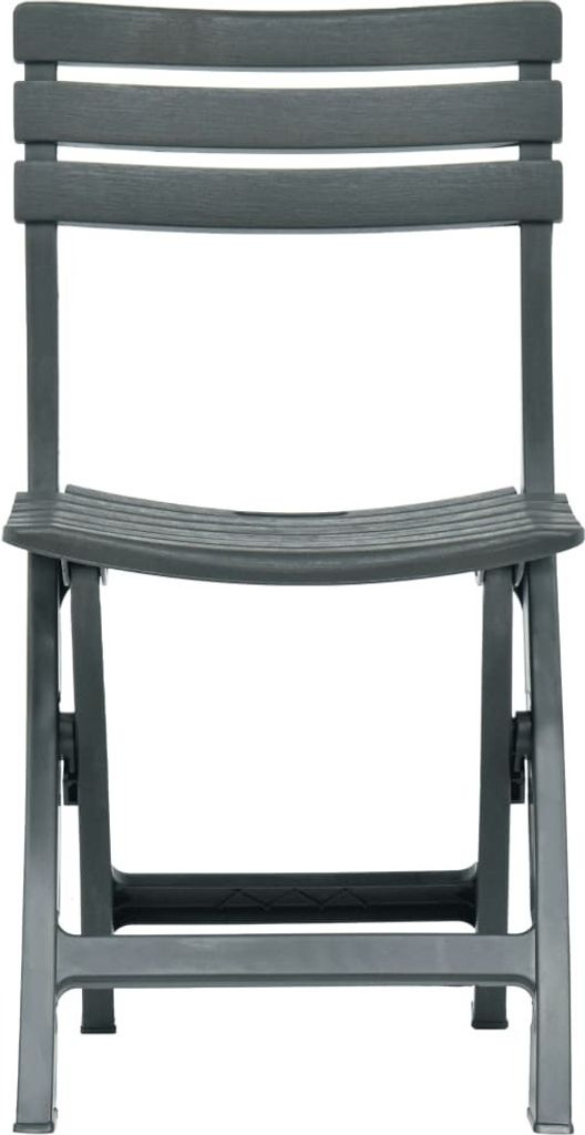 Cloris DesignMöbel Gartenstühle - Grün Gartenstühle 2er-set Klappbar Kunststoff Grün Schlichtes9244152