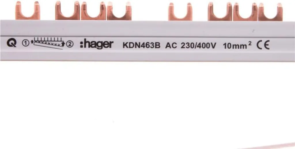Évitez les faux contacts avec le peigne triphasé 10mm² Hager KDN463B