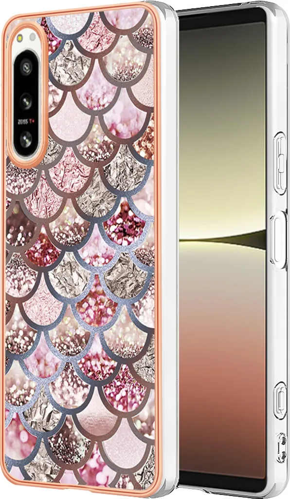 Suncase Custodia a libro compatibile con Sony Xperia 1 IV (2022), in pelle, con 3 scomparti per carte di credito, colore: caffè antico
