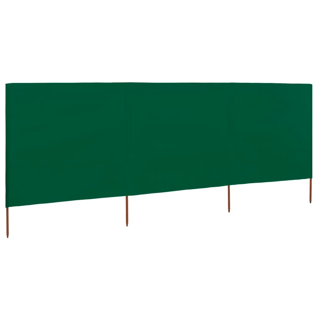 Paravent d'extérieur 3 pièces vert : 400x160cm pour jardin et camping
