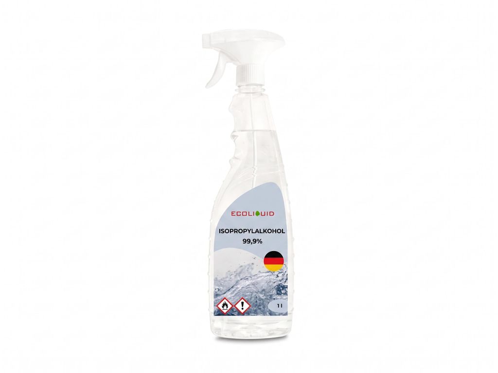 Ecoliquid Isopropylalkohol 99,9% IPA, 1 l; Entfettet, Produktbild 