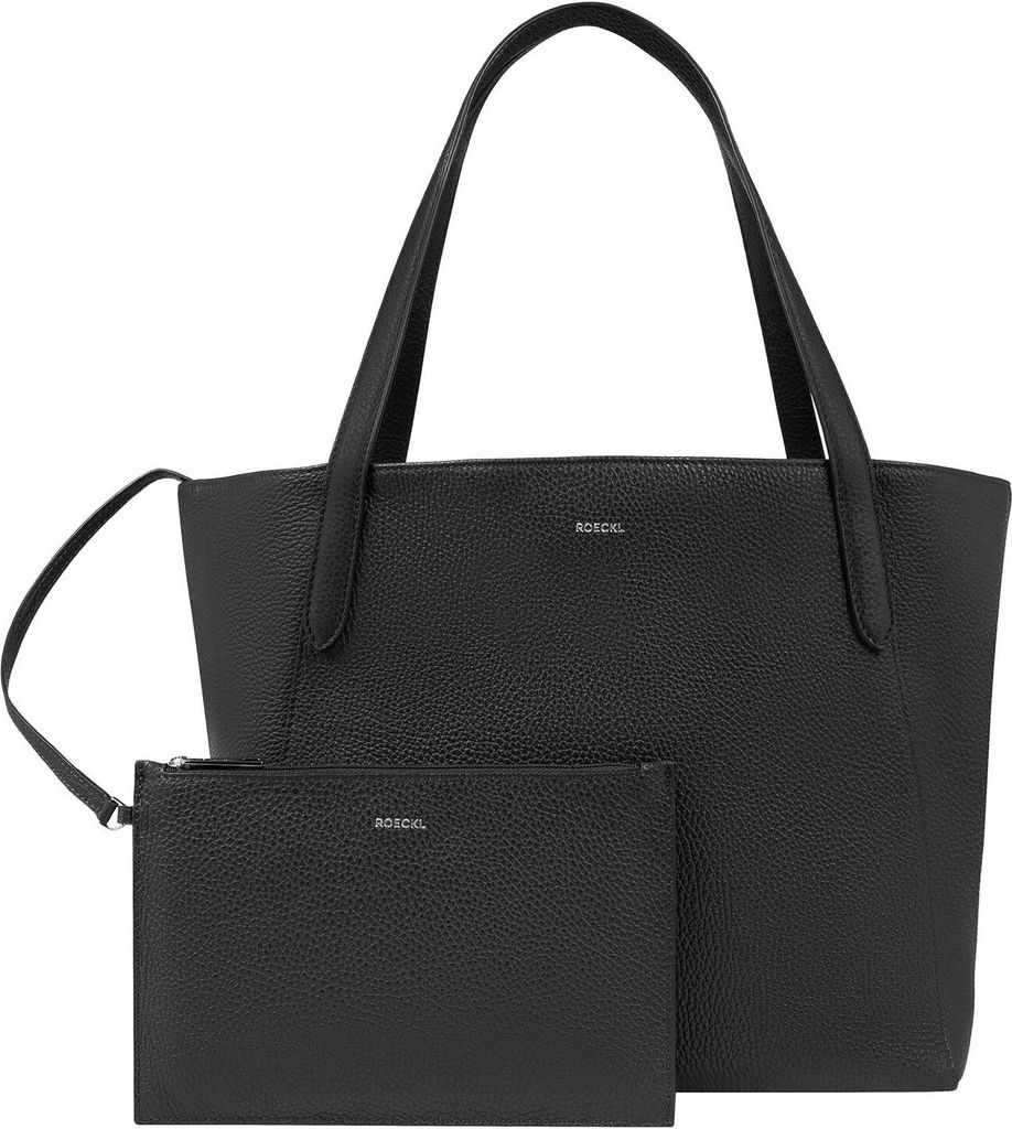 ROECKL Leder Schultertasche Lana Handbag Black schwarz