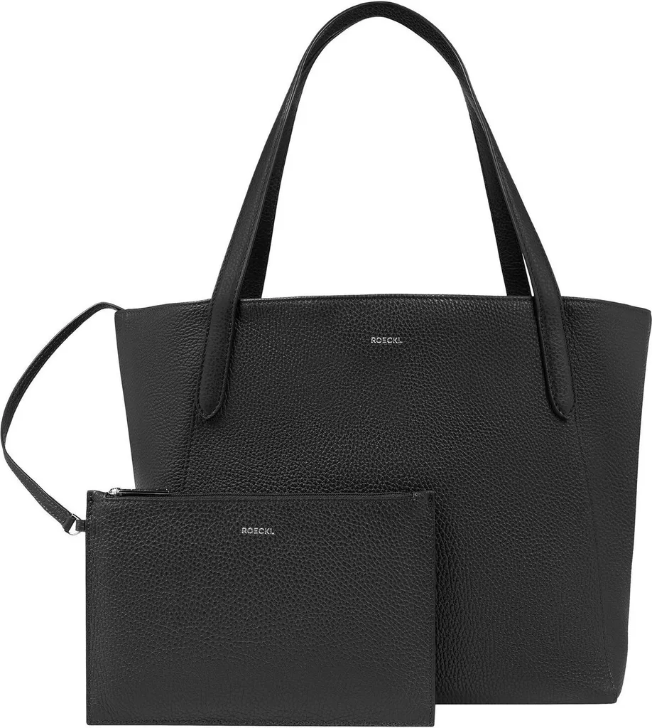 ROECKL Lana Sac à épaule en cuir noir - Élégance intemporelle et chic