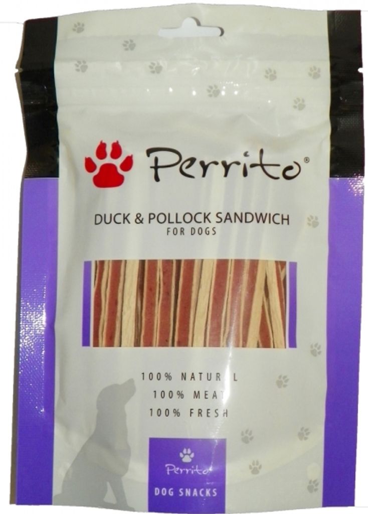 Perrito Duck & Pollock Sandwich 100g Produktbild 