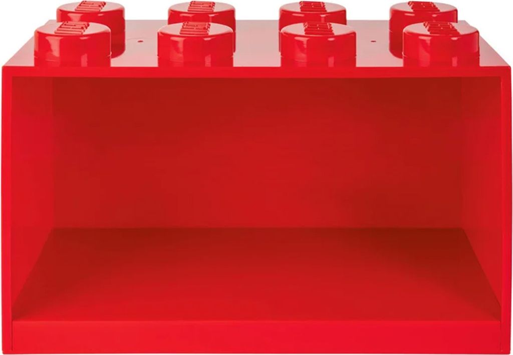 LEGO mattoncini scaffale 8 pezzi rosso bambini parete Immagine del prodotto 