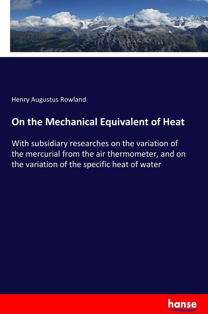 On the Mechanical Equivalent of Heat