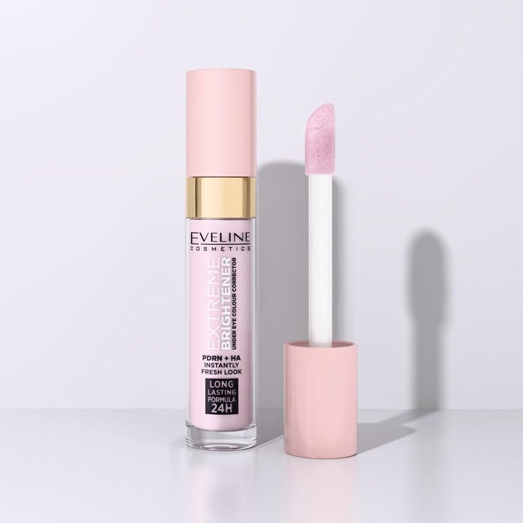 Eveline Cosmetics Extreme Brightener – langanhaltender, glänzender Concealer – 36er Karton
