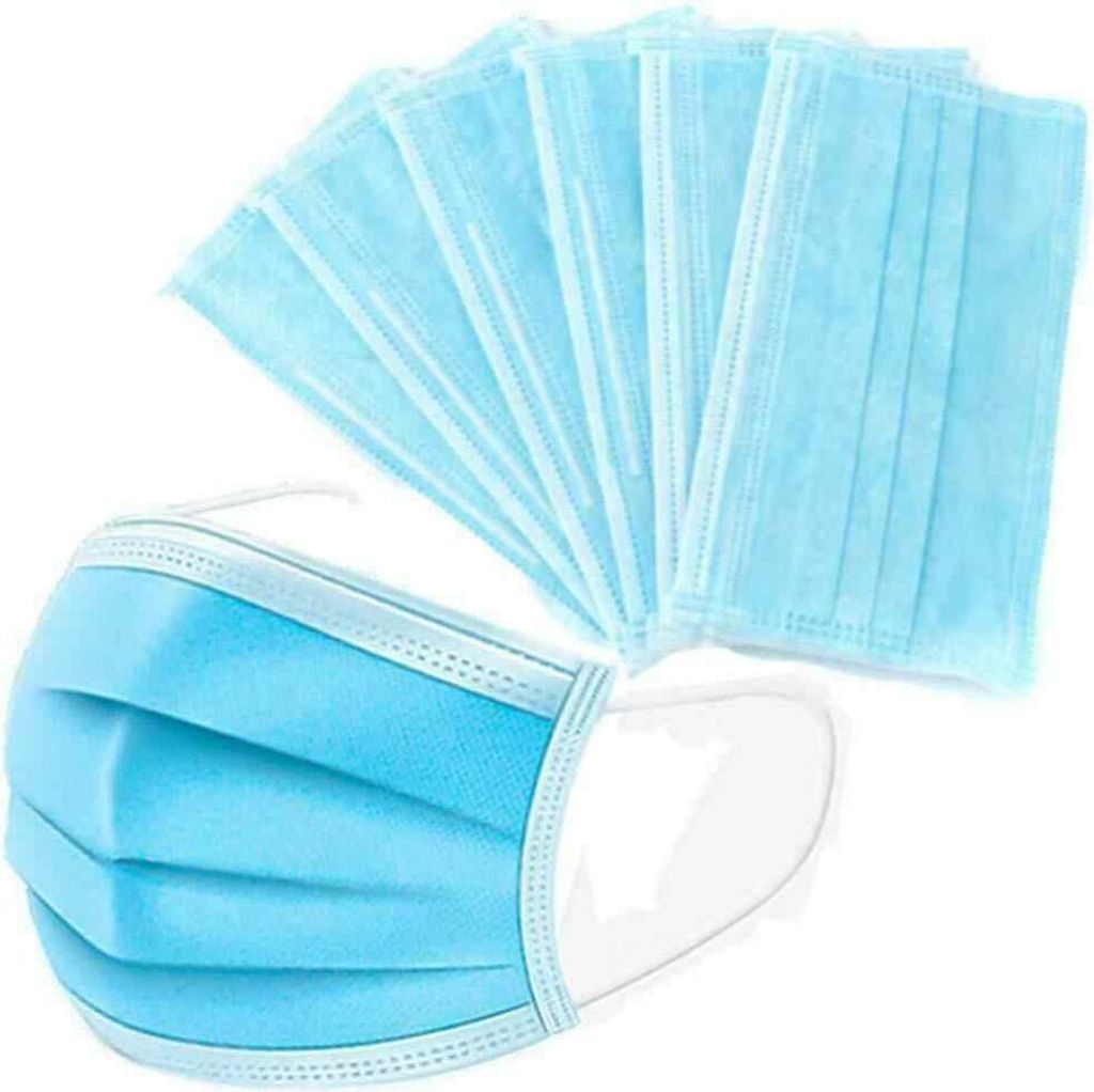 3 Lagig Behelf-Mund-Nasen-Atem-Schutz Gesichtsmaske Produktbild 