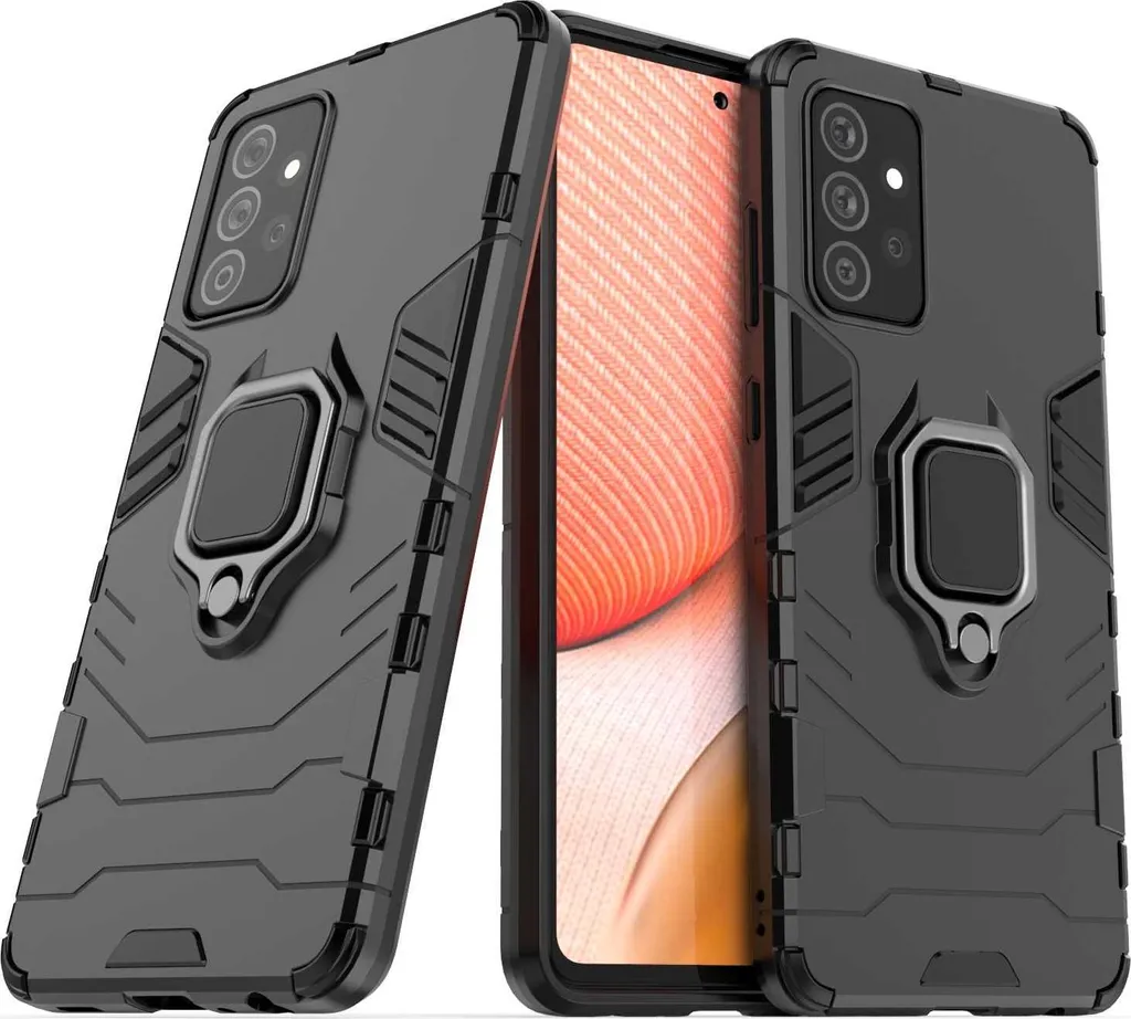 Coque Galaxy A72 5G SPACECASE X-ring Noire avec Support Magnétique - 3