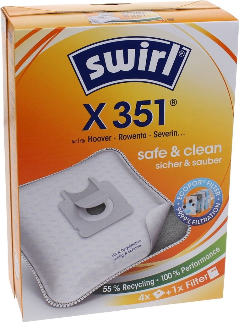 Vhbw 10x sacchetto sostituisce Swirl H41 per aspirapolvere - 24,8cm x 30,9cm Bianco | Leroy Merlin