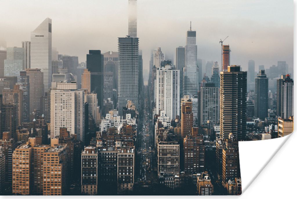MuchoWow Poster Skyline von New York 90x60 cm - Schlafzimmer
