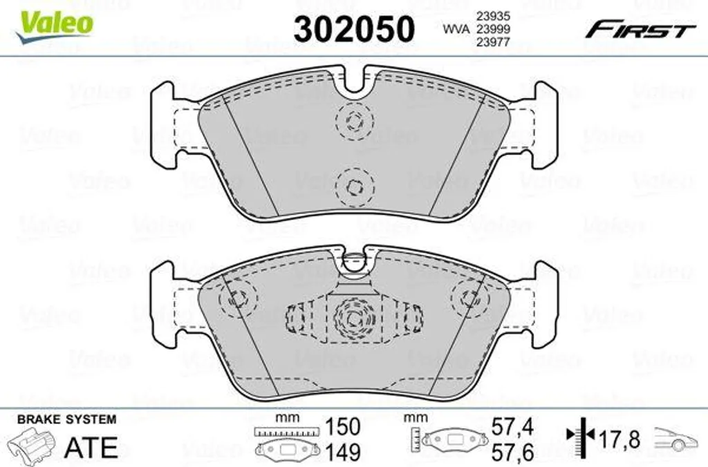 Plaquettes de frein BMW E90 E91 : Équipez votre véhicule avec VALEO 302050