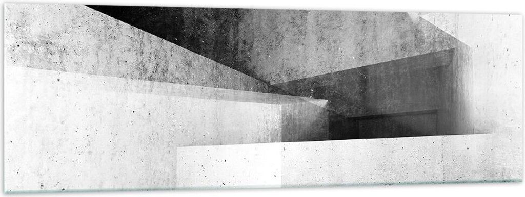 Bilder auf glas - Einteilig - Dreidimensional Illusion optisch - 160x50cm - Glasbilder - Wandbilder - Bilder - Wanddekoration aus Glas - Glas Bilde...