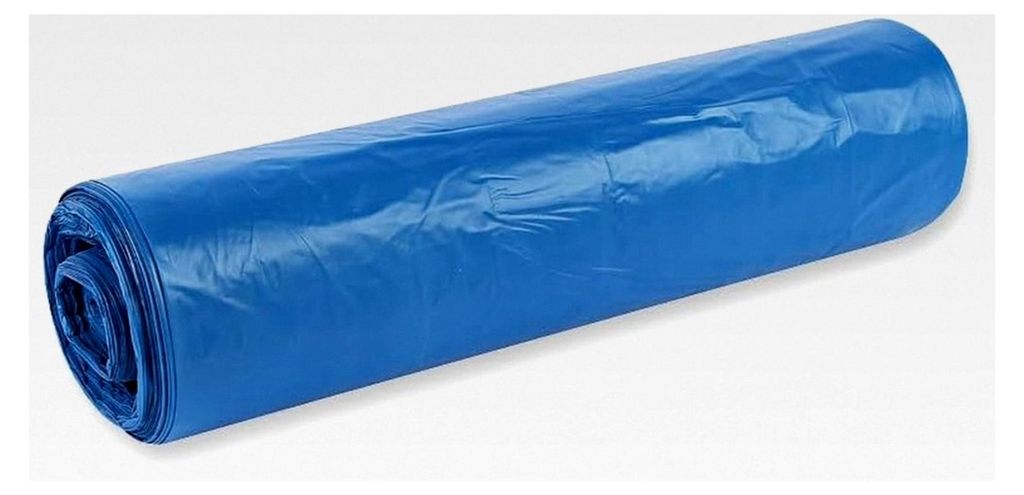 500 Stück Hygoclean Müllsäcke, 70 l | HDPE, Rolle, blau, L: 57,5 cm, B: 100 cm, 20 my, Karton