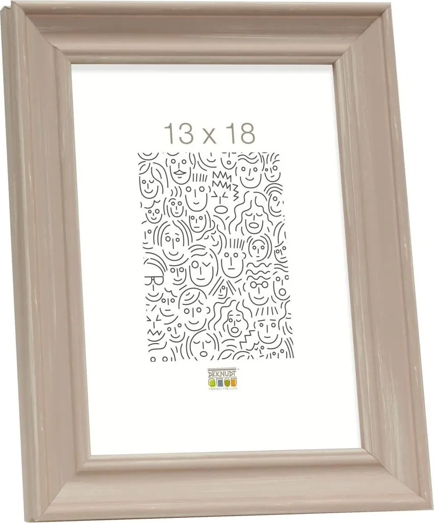 Regalo Originale: Cornice S46LF3 Beige 15x20 Dipinta Rustica