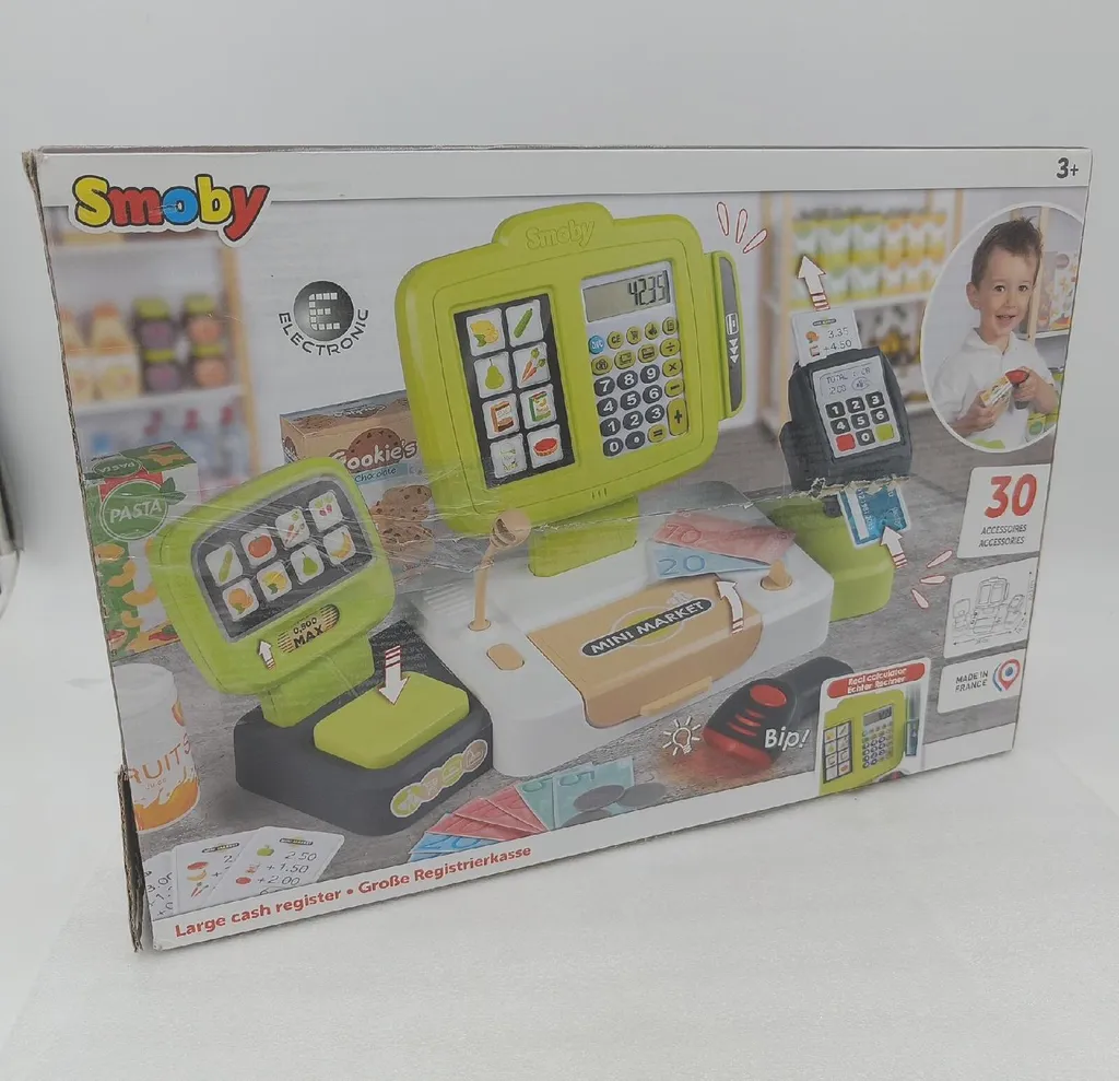 Caisse de Marchande SMOBY Électronique Sonore et Écran LCD - 18