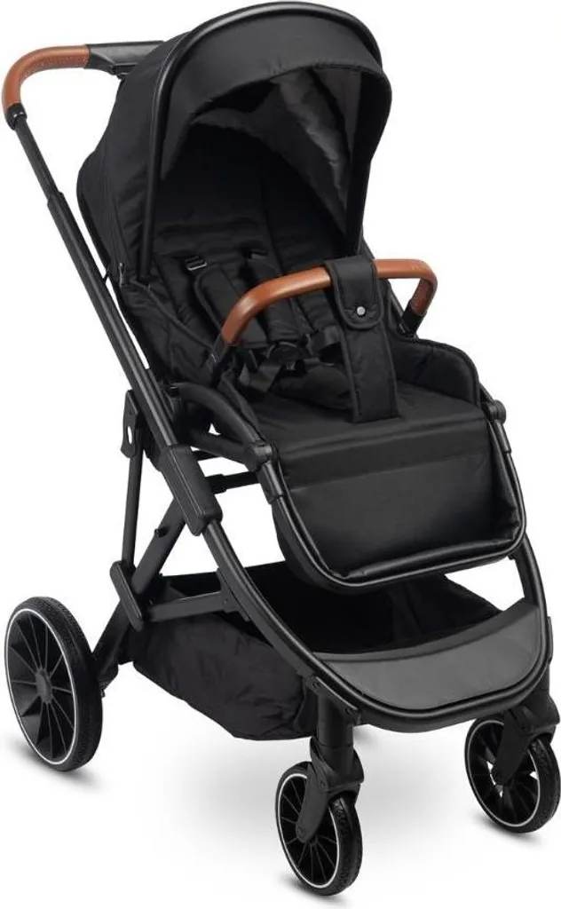 Poussette Couchage Complet CARETERO RATIO Noir - Pliage Compact