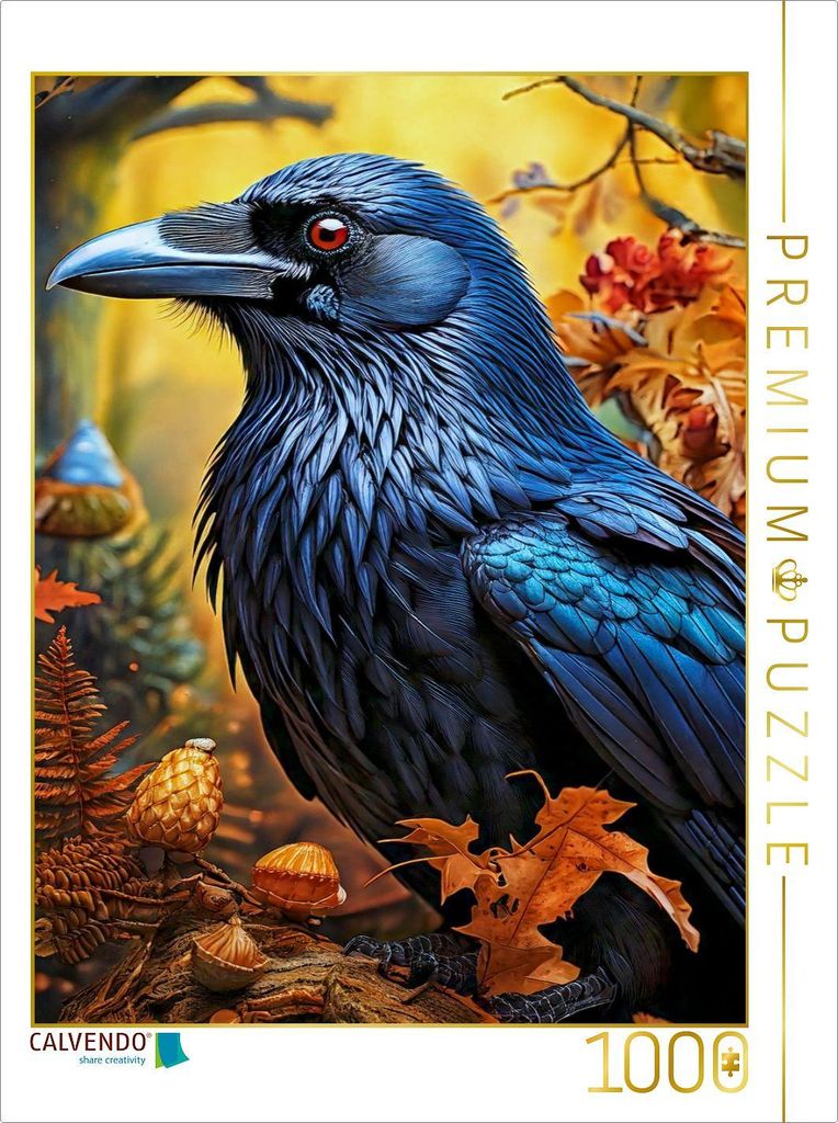 CALVENDO Puzzle Kolkrabe | 1000 Teile Lege-Größe 64x48cm Foto-Puzzle für glückliche Stunden