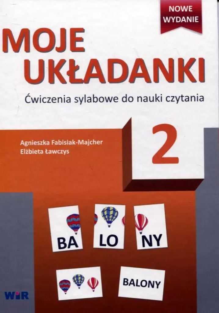 Moje układanki 2 Ćwicz. sylabowe do nauk czytania