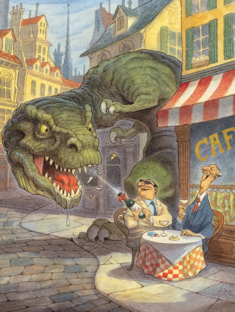 Puzzle 1000 pièces Jurassic Paris Dinosaures en carton recyclé