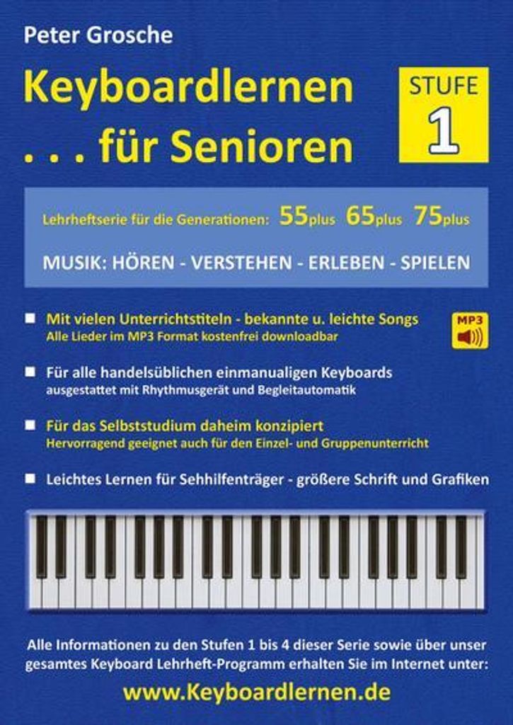 Keyboardlernen für Senioren (Stufe 1) Obrázok produktu 