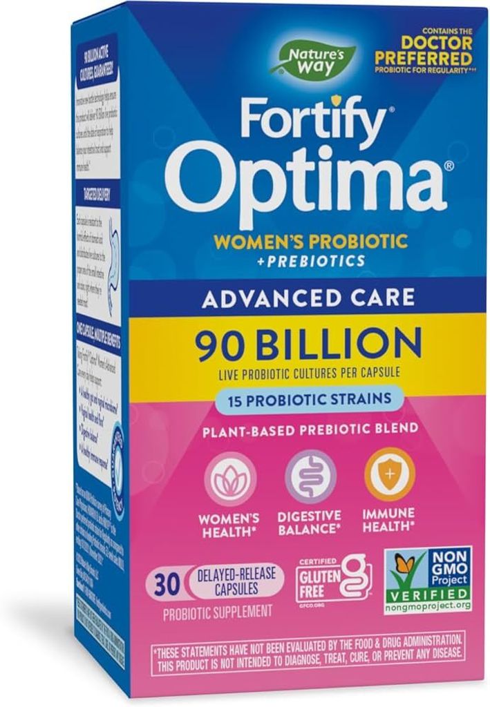 Nature's Way Primadophilus Optima Women's 90 Billionen Probiotikum - 30 pflanzliche Kapseln