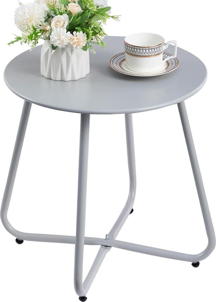 Beistelltisch Outdoor Gartentisch Balkontisch Runder Patio Produktbild 