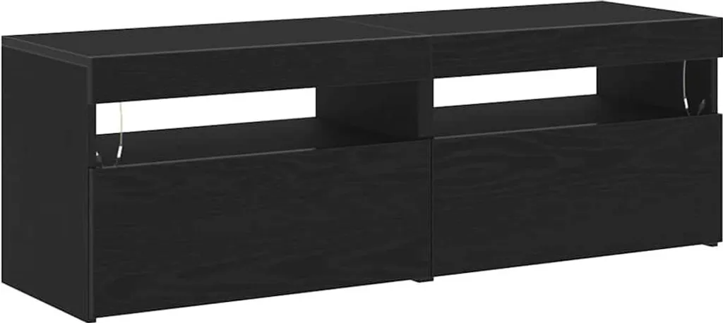 Mobile Porta TV 2 pz Rovere Nero 60cm SYFAX™ - Arredo Soggiorno Minimal