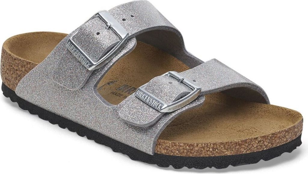 Birkenstock Arizona BS In Silver for Kids | Regular Fit – 4.5 UK - 37 EU - 6/6.5 US / Silver
