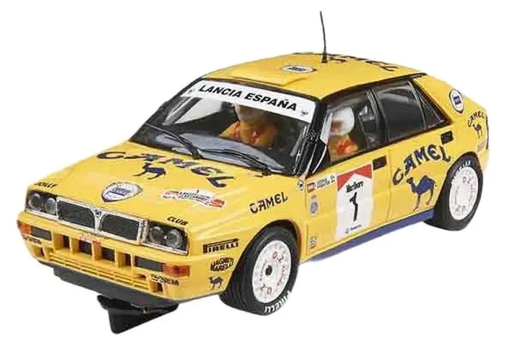 Voiture Scalextric Lancia Delta Integrale Servià 88 Jaune 1/32