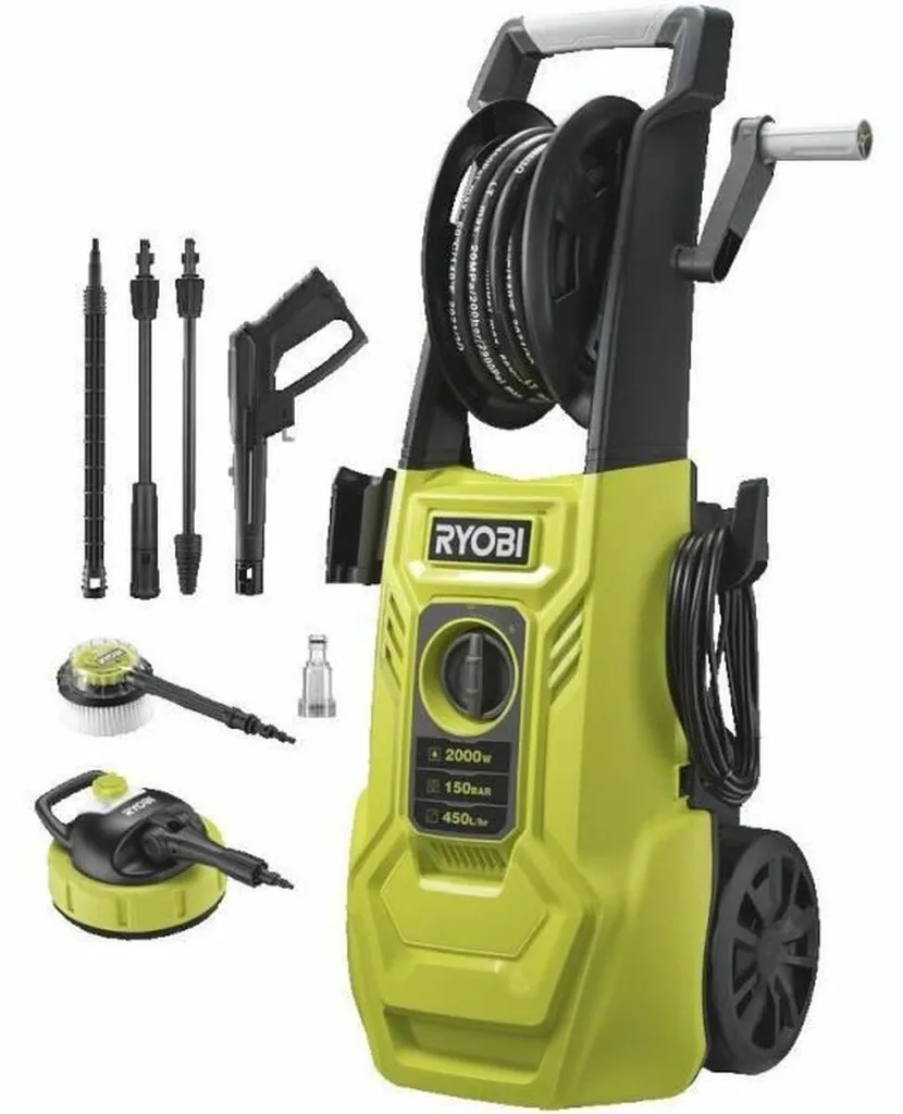 Déboucheur canalisation haute pression Ryobi 2000W - 160 bars, 7.5m