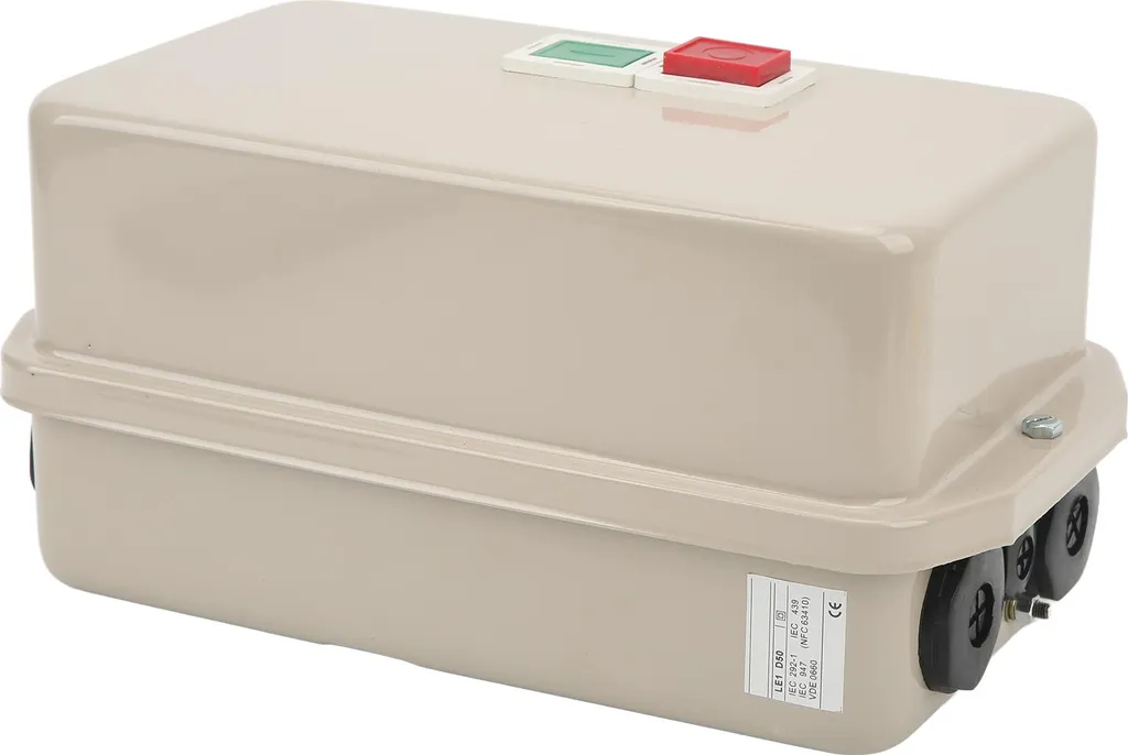 Démarreur moteur magnétique 220V monophasé avec boîtier de protection 50A