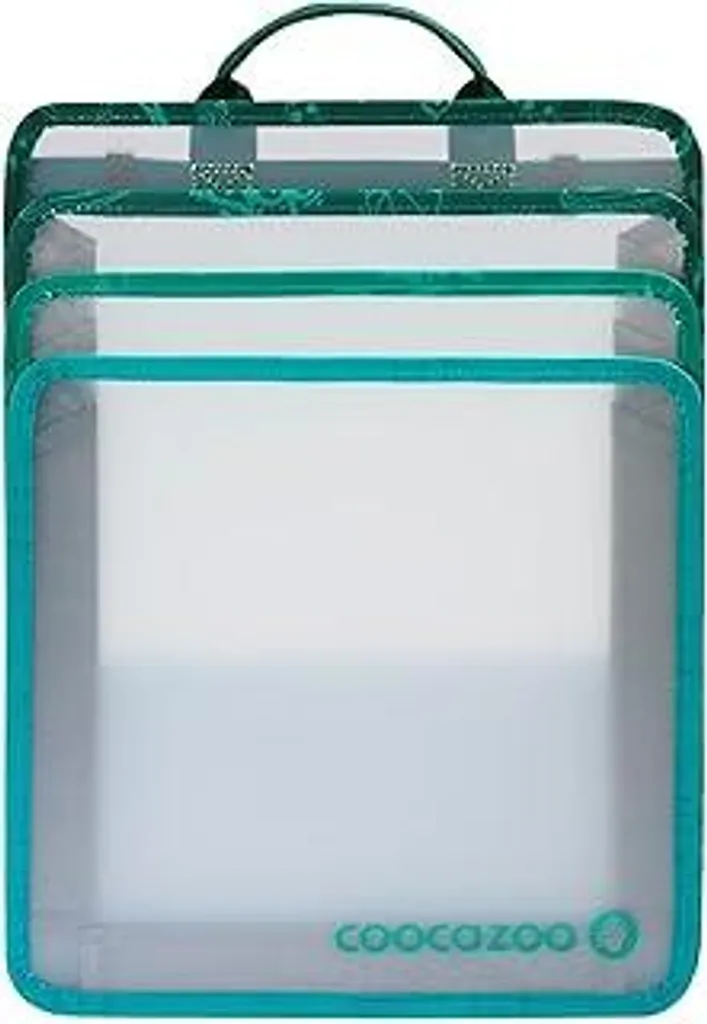 coocazoo Portadocumenti Pieghevole Fresh Mint | Organizzatore Zaino Scuola