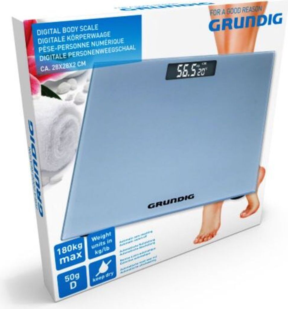 Grundig Waagen - Digitale Personenwaage - von 2 kg bis 180 Obrázek produktu 