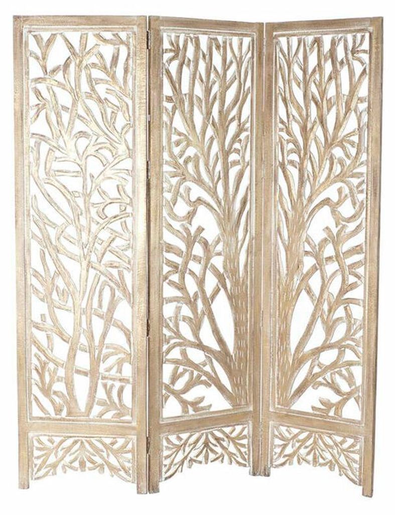 Spanische Wand DKD Home Decor Holz Mango-Holz 153 x 2,5 x 182 cm